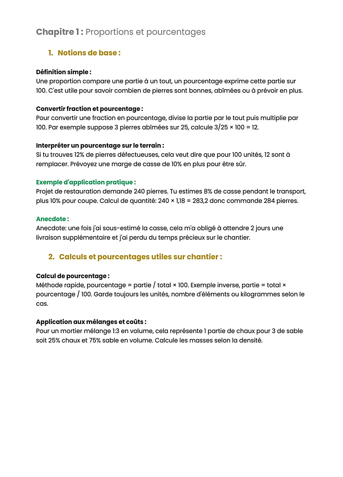 Example Fiche de Révision BP Monuments Historiques